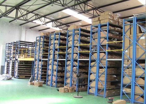 গুণ  Rack Supported Mezzanine Industrial Steel Storage Racks Cold Rolled With Racking Frames কারখানা