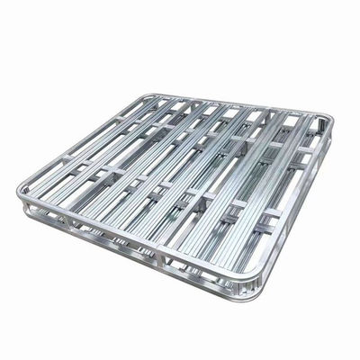 গুণ  Galvanized Heavy Duty Steel Pallet Warehouse Storage Stackable Metal Pallets কারখানা