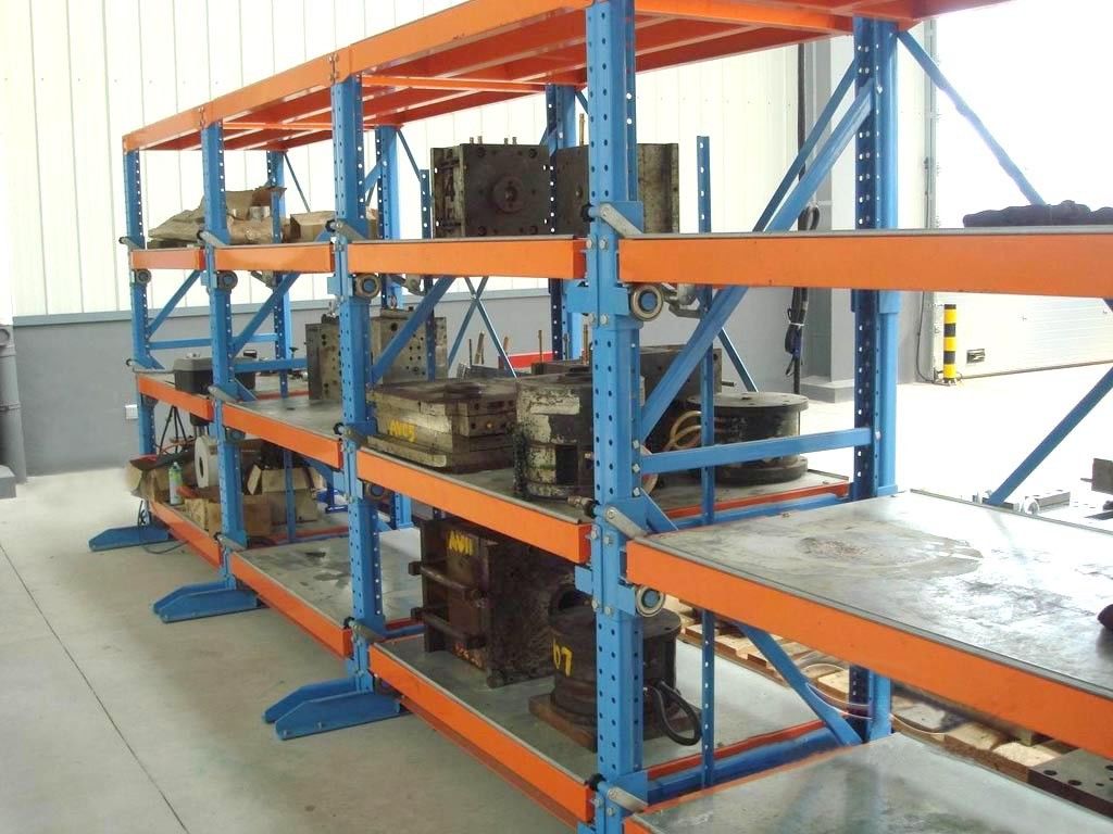 প্লাস্টিকের ছাঁচ শিল্পের জন্য নিয়মিত টানা ছাঁচ স্টোরেজ র্যাক সিস্টেম 2T ওজন লোড