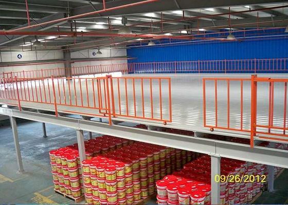 নিরাপত্তা ইস্পাত কাঠামো শিল্প Mezzanine মেঝে, একত্রিত Mezzanine স্টোরেজ প্ল্যাটফর্ম