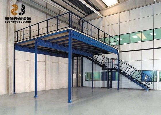 নিরাপত্তা ইস্পাত কাঠামো শিল্প Mezzanine মেঝে, একত্রিত Mezzanine স্টোরেজ প্ল্যাটফর্ম